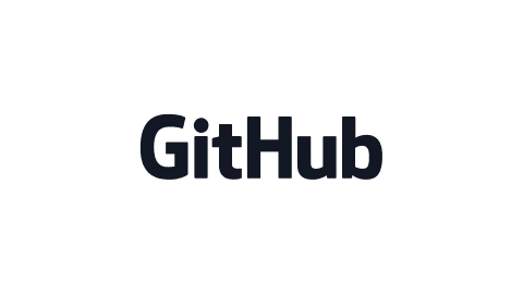 GitHub wordmark logo in black on a transparent background.