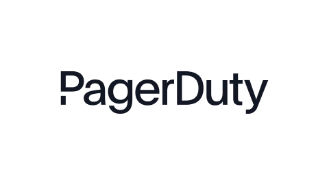 PagerDuty logo in black font on a transparent background.
