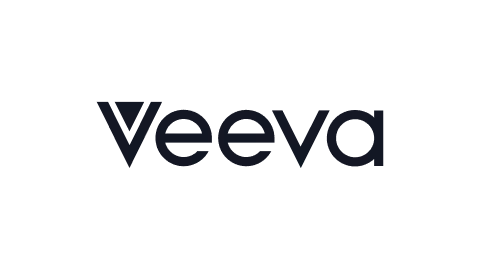 Veeva company logo in black on transparent background.