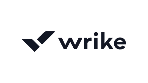 Wrike company logo with a checkmark symbol.