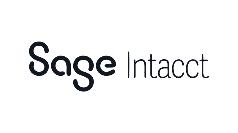 Sage Intacct company logo in black text on a white background.
