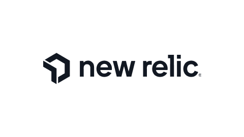 New Relic company logo in black on a transparent background.