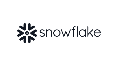 Snowflake company logo with stylized snowflake icon and the word snowflake.