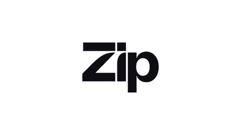 Zip company logo in black text on a white background.