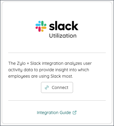 The Slack Utilization tile for integration