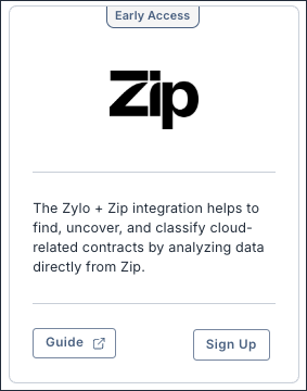 Zip tile in the Zylo integration library