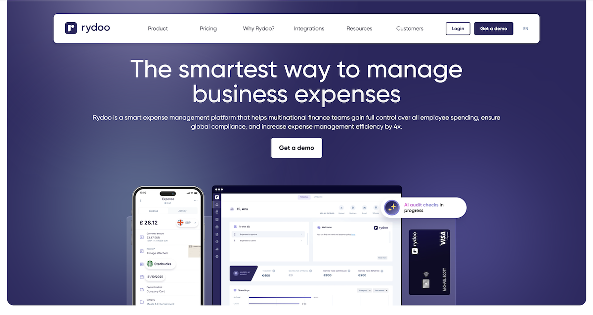 Rydoo.com homepage