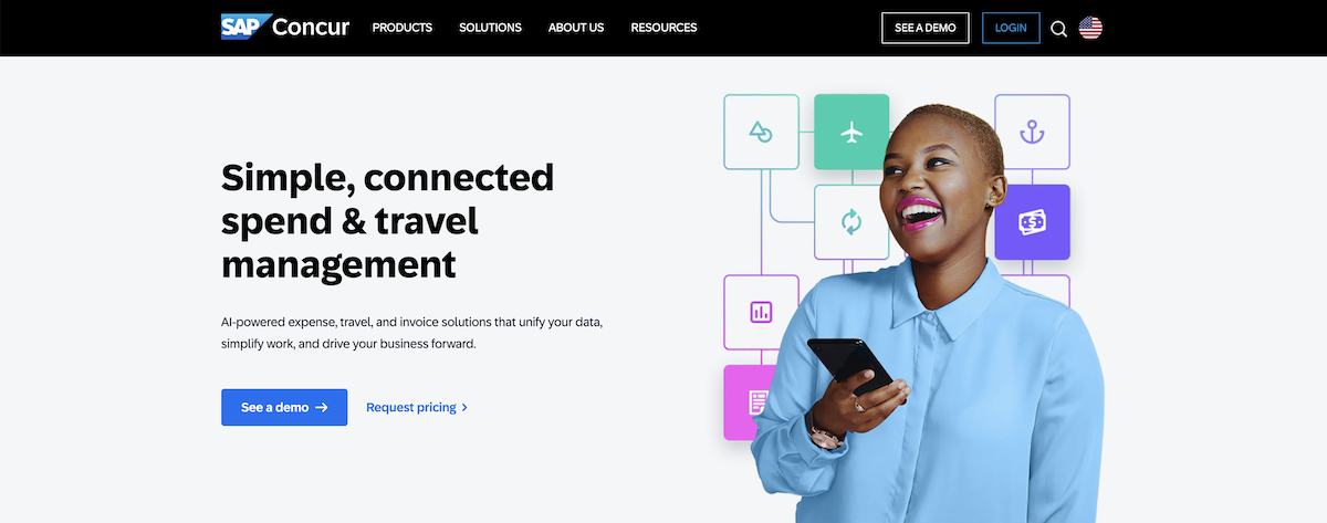 SAP Concure homepage