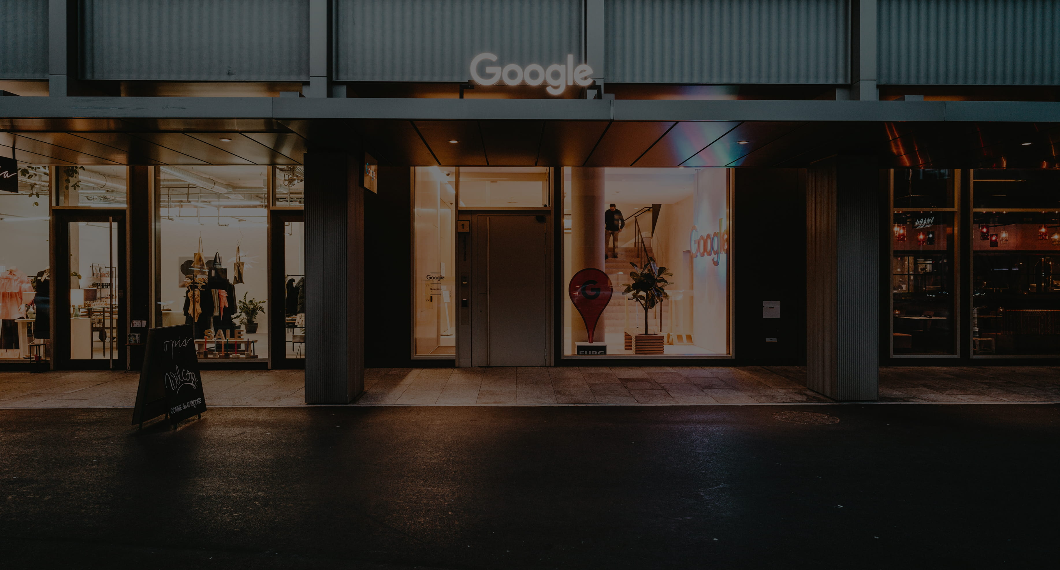 Exterior of a Google office