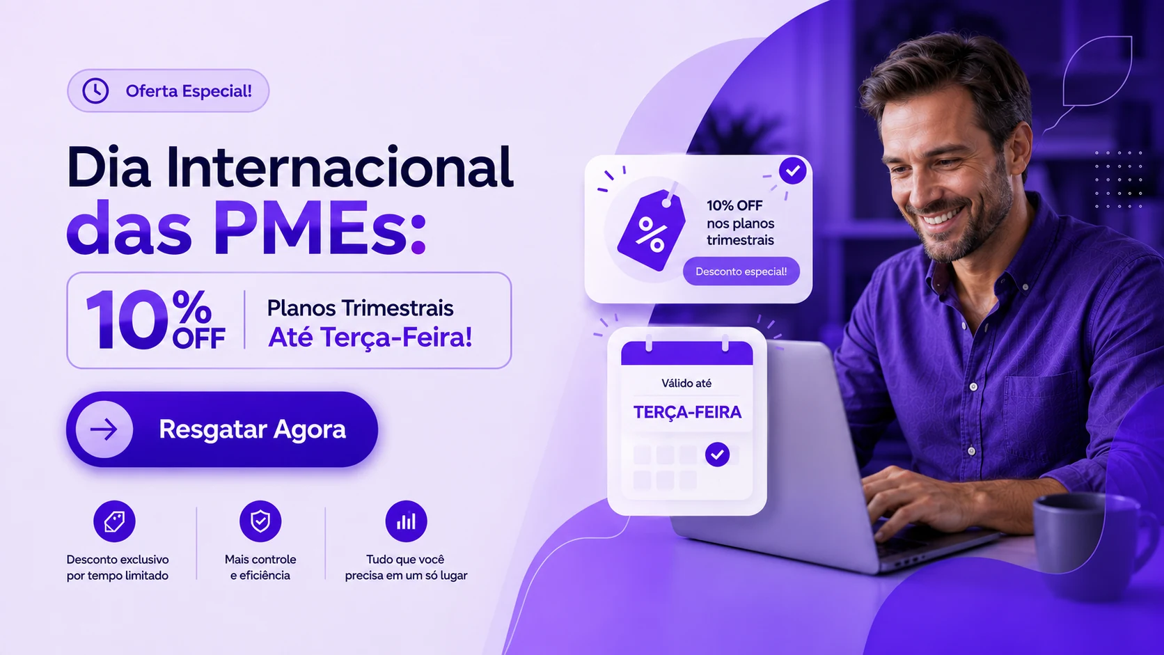 Banner Simplifique: automatize a emissão de nota fiscal da sua PME com o sistema mais completo para pequenas e médias empresas