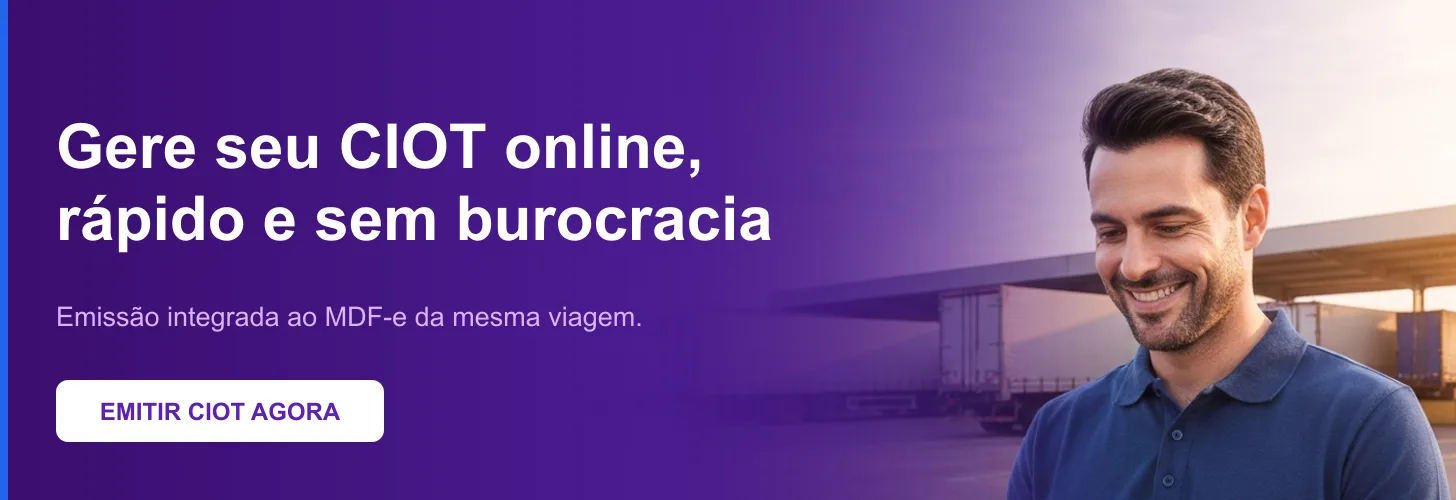 Gere seu CIOT online no Simplifique, com emissão integrada ao MDF-e da mesma viagem