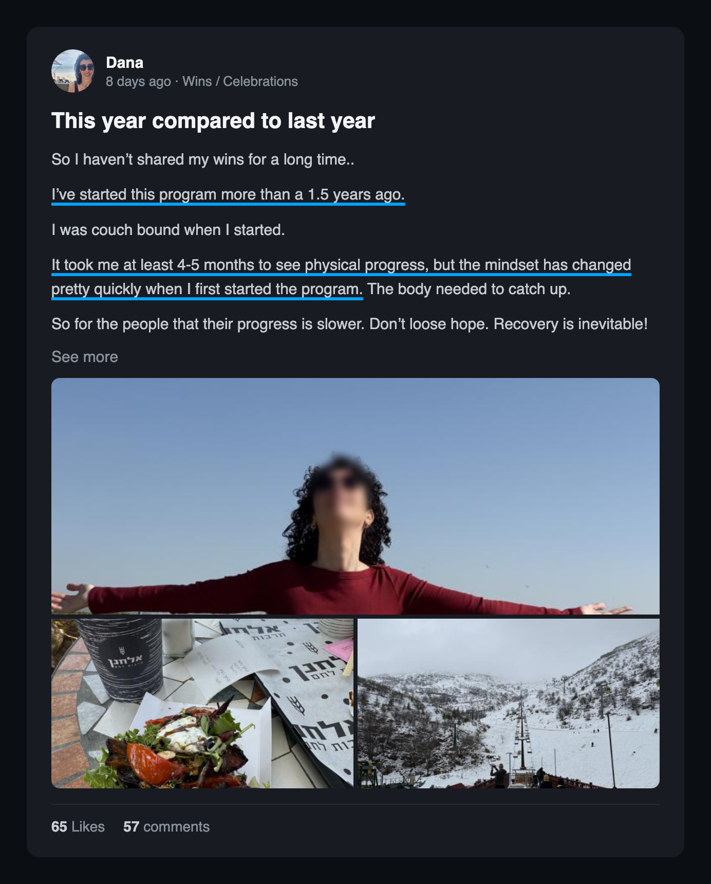Community win post: This year compared to last year