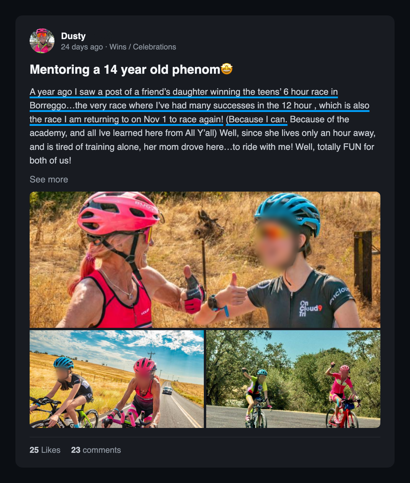 Community win post: Mentoring a 14 year old phenom
