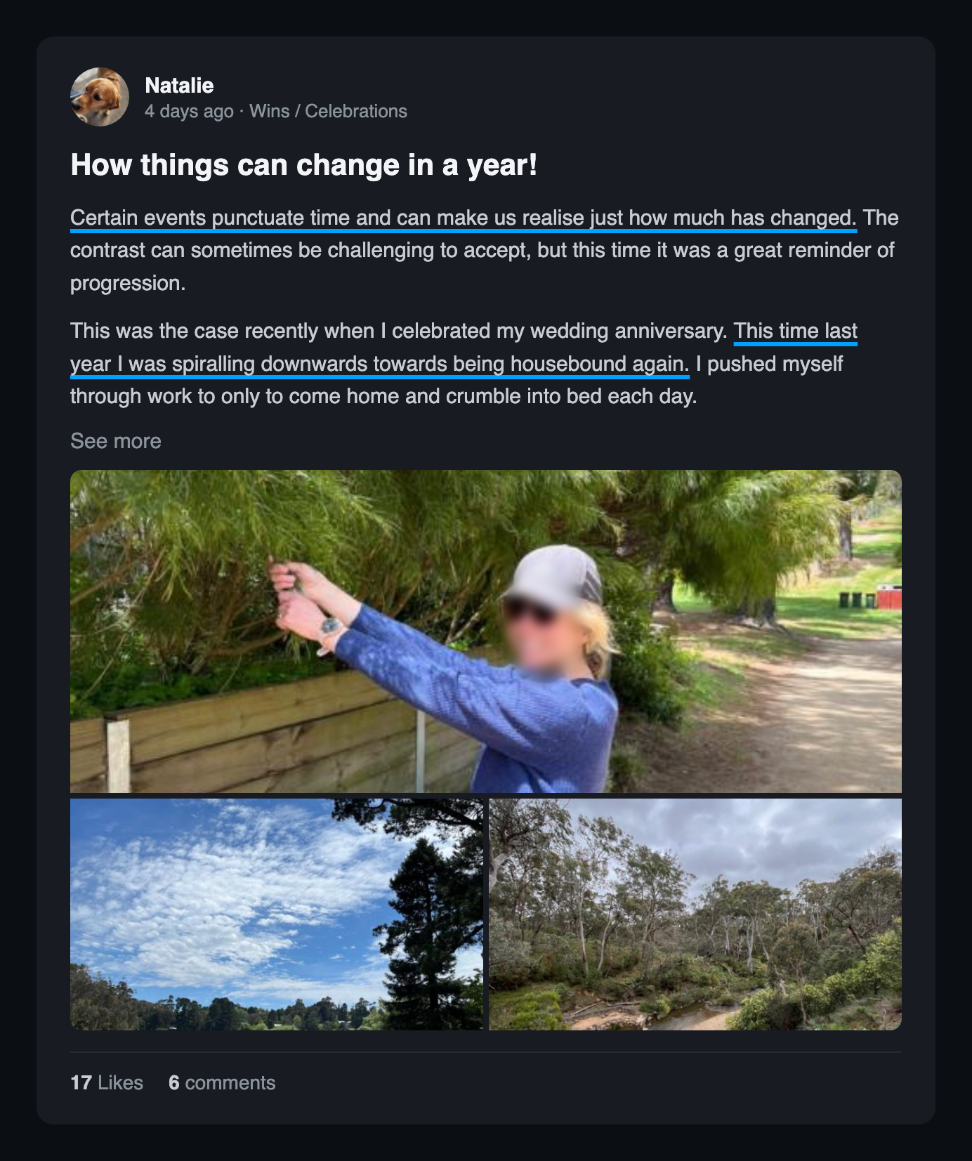 Community win post: How things can change in a year