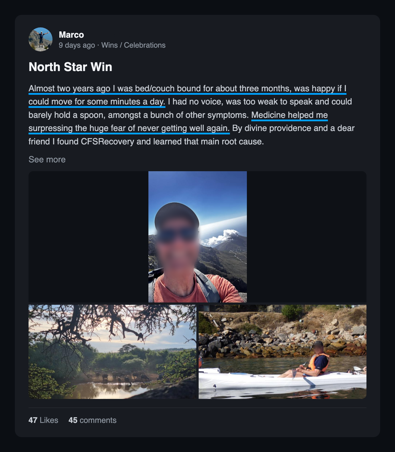 Community win post: North star win 2