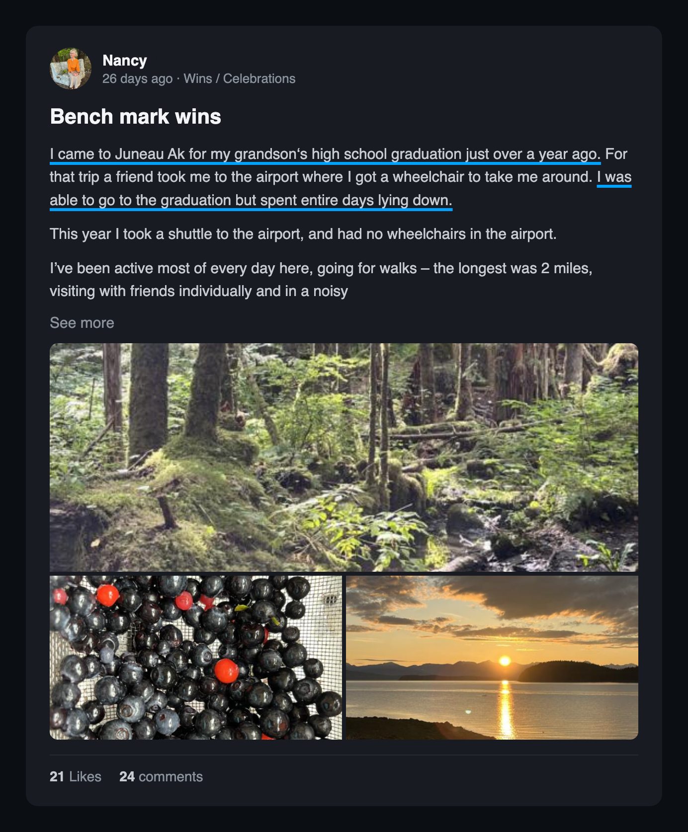 Community win post: Bench mark wins