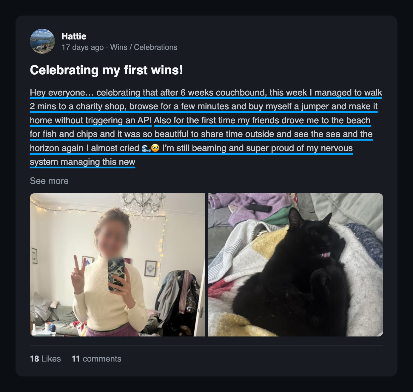 Community win post: Celebrating my first wins