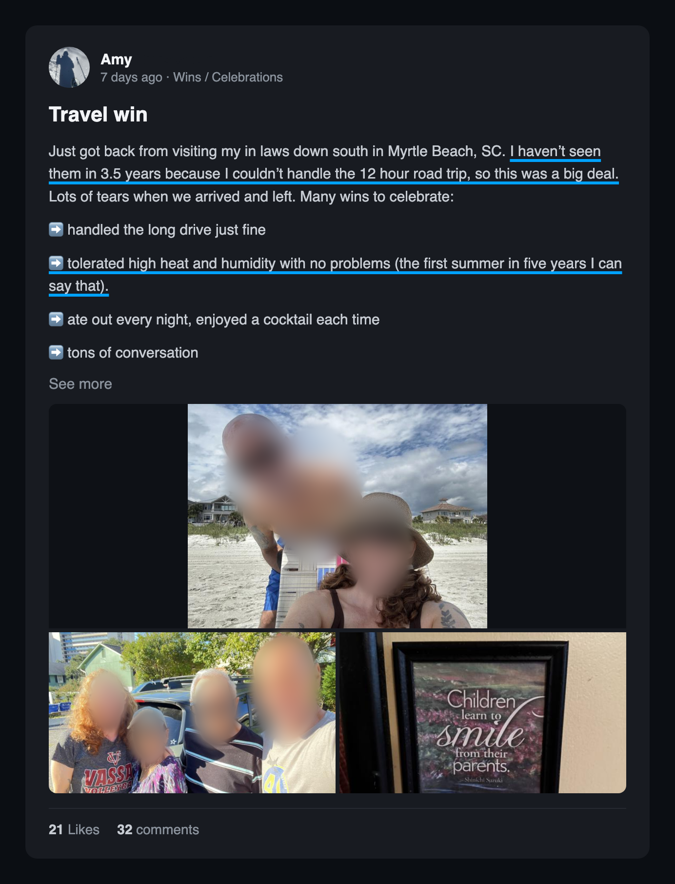 Community win post: Travel win 3