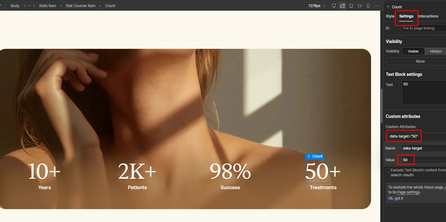 Custom Counter Image