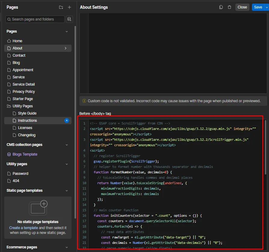 Remove Counter Image