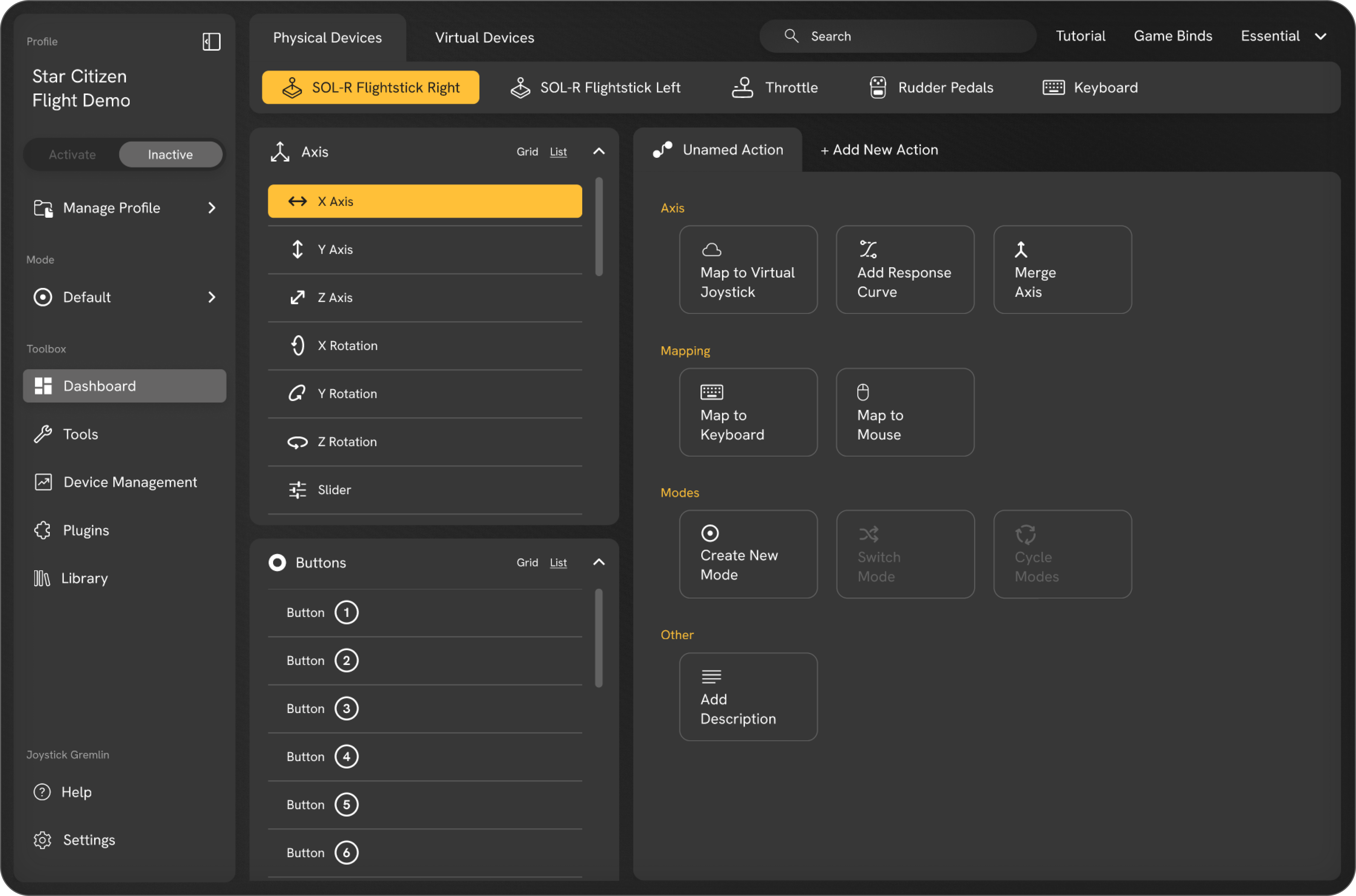 Dashboard de gestion de commandes de vol