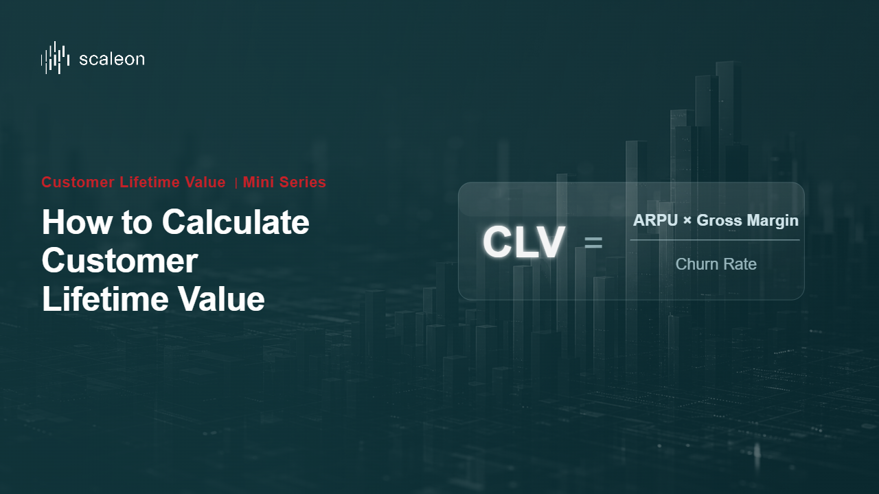 Customer lifetime value calculation: the margin-adjusted CLV formula explained by scaleon