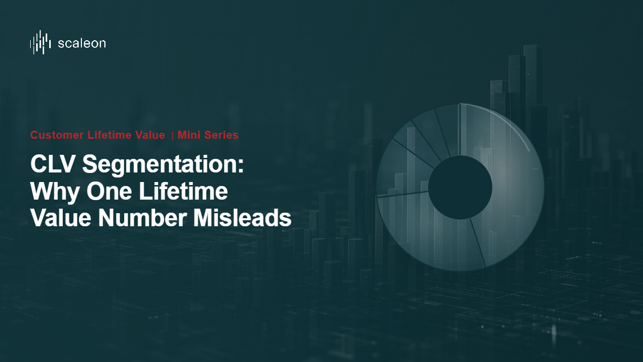 CLV segmentation by channel and tier versus a blended lifetime value average
