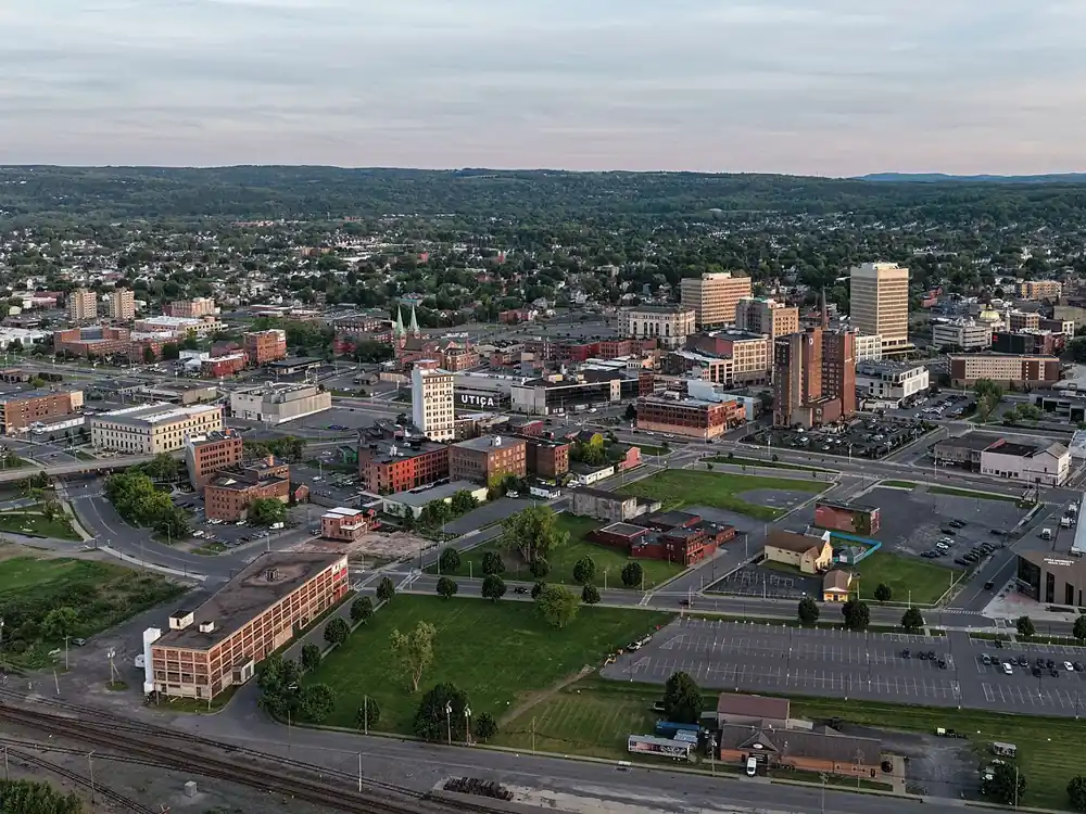Utica city skyline, New York