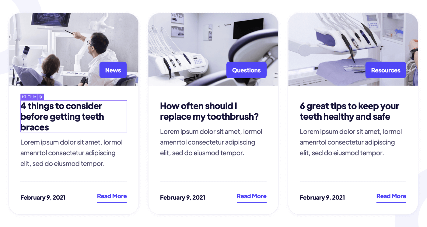 Dynamic Content CMS - Dentist Webflow Template