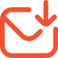 Icono de sobre con flecha indicando el envío o recepción de correo.