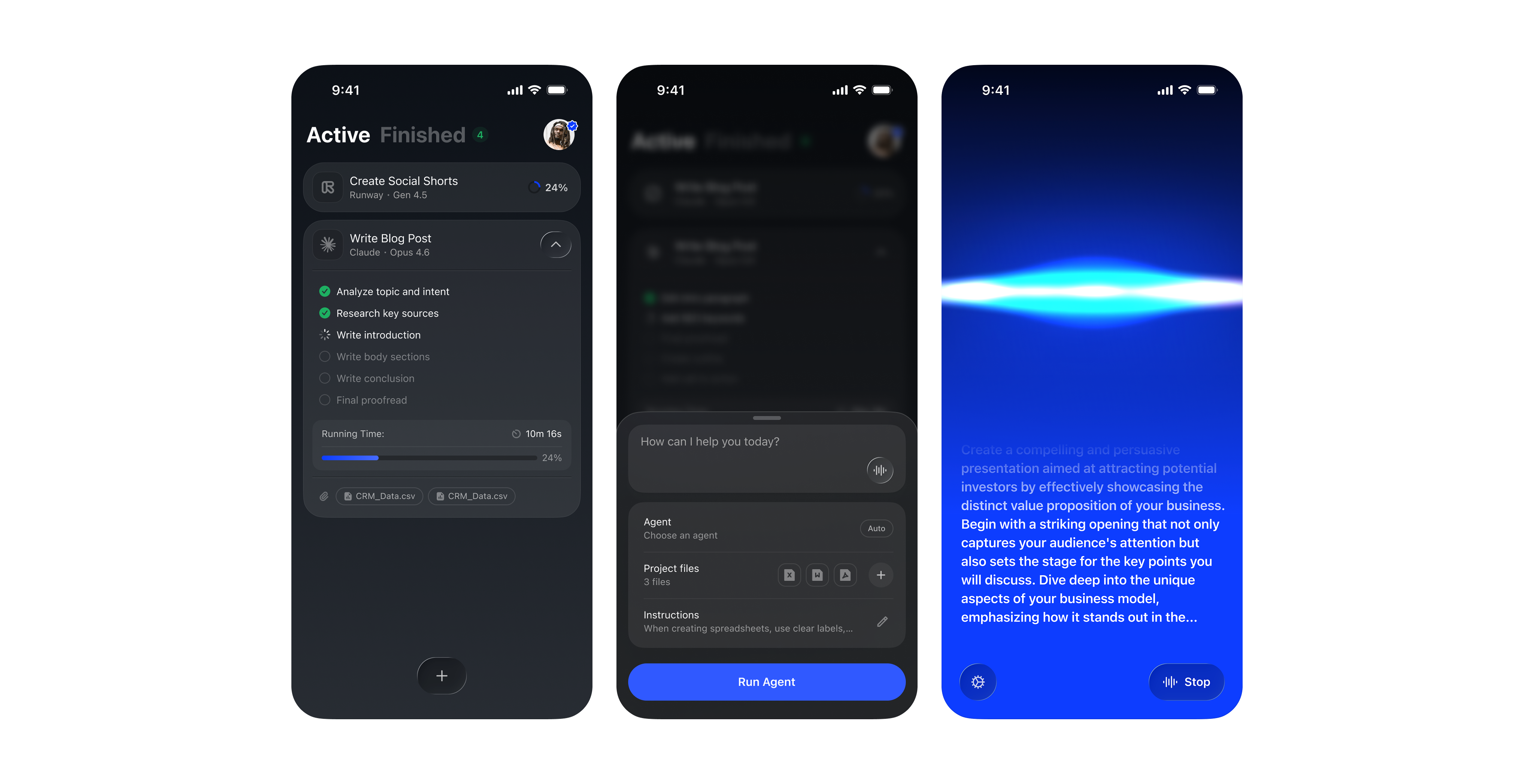 Allagi music project manager — projects list view