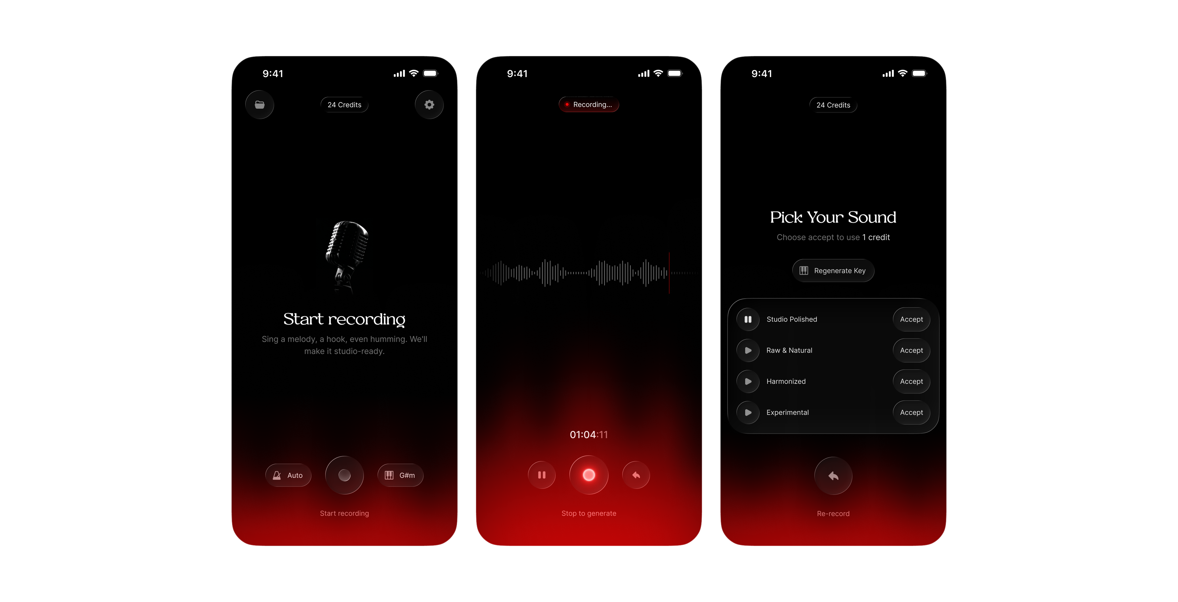 Allagi music project manager — projects list view