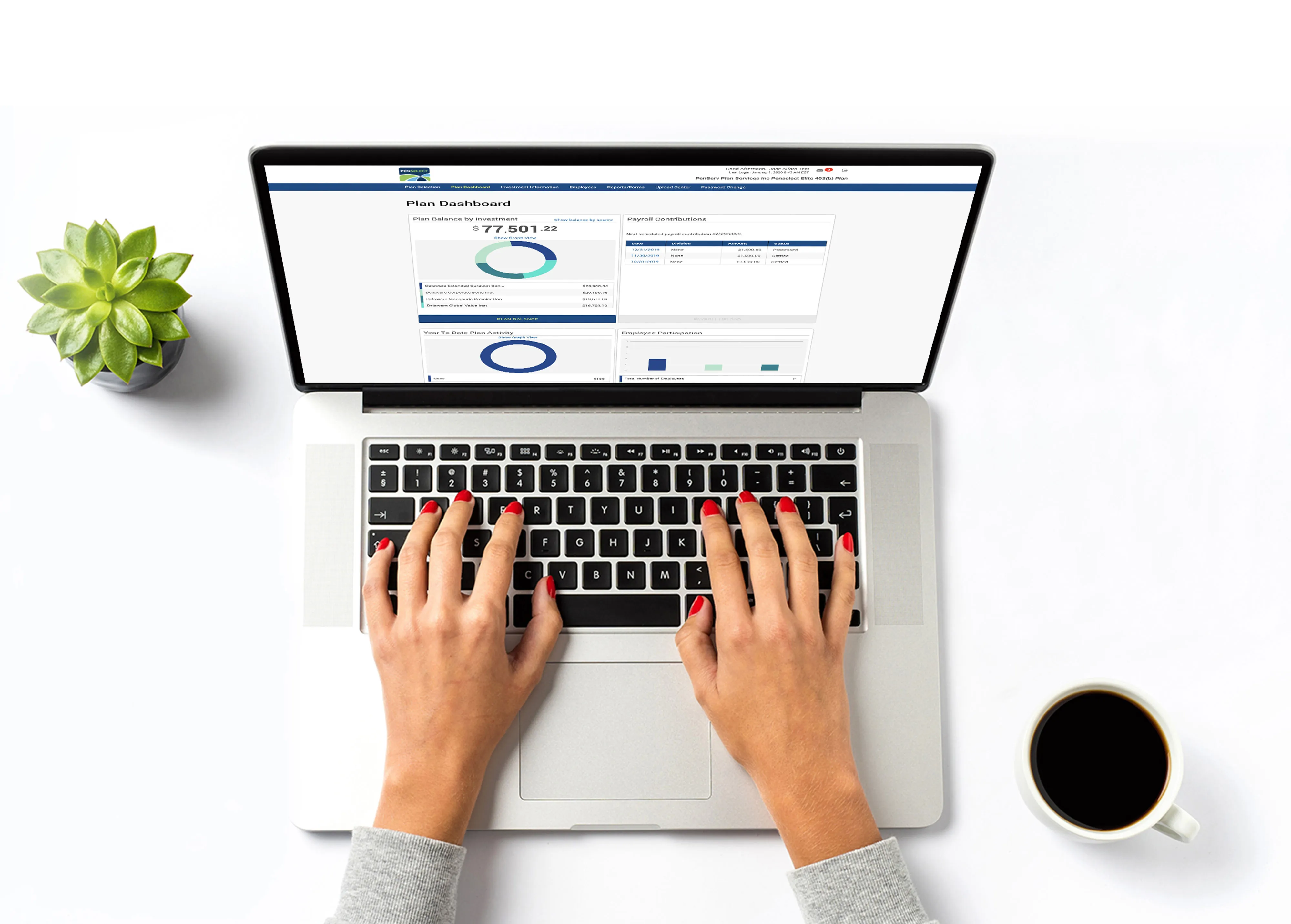 Access your account from your desktop or laptop or mobile device.
