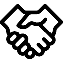Simple black user profile icon with a circular head and shoulders outline on a white background.