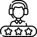 Illustration of a yellow light bulb with a glowing effect and radiating lines on a dark background, symbolizing an idea or creativity.