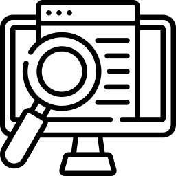 Simplified black silhouette of a rocket facing upward launching with flames at the base.