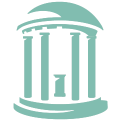 A logo of The University of North Carolina's Old Well