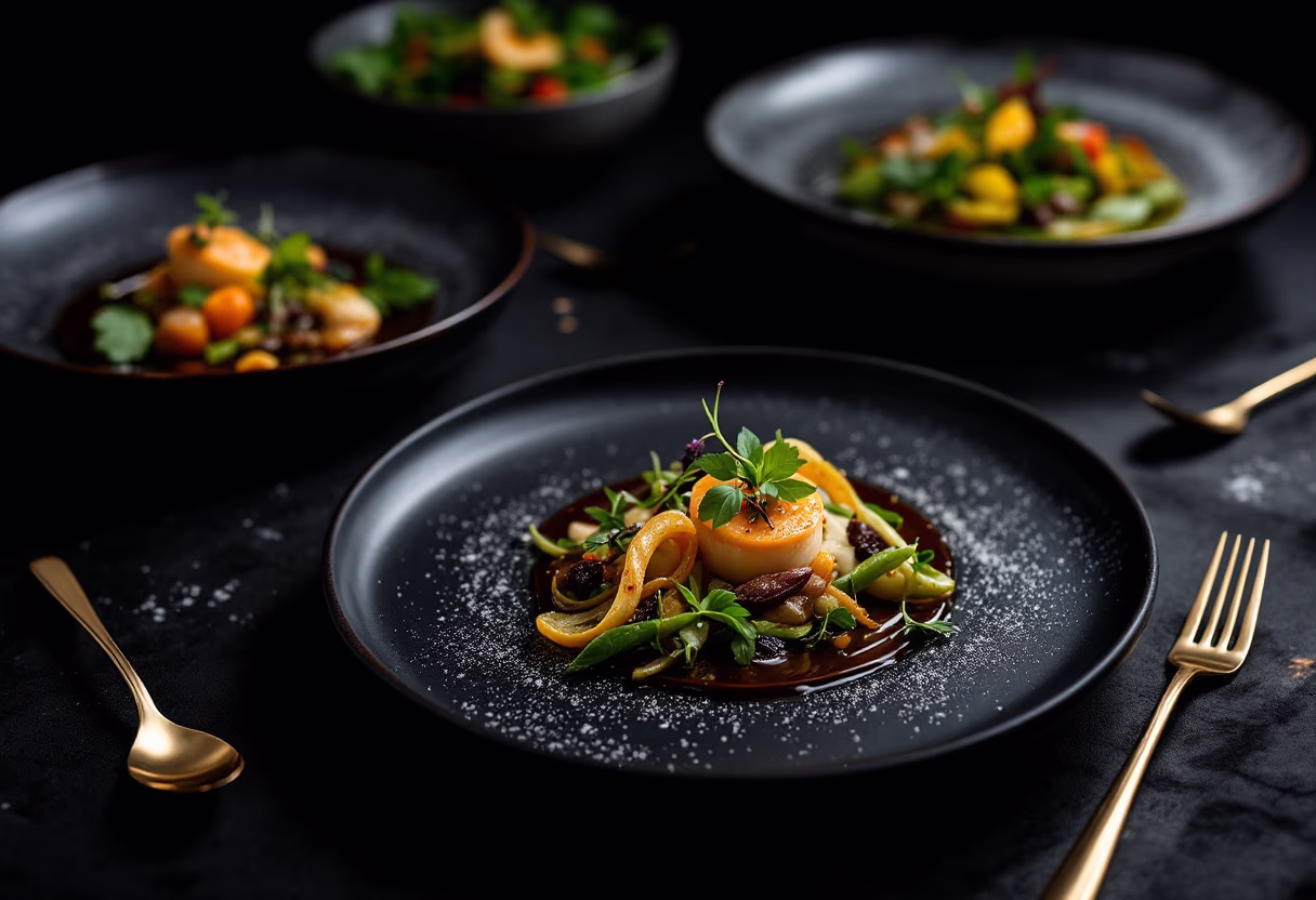 image of curated seasonal dishes