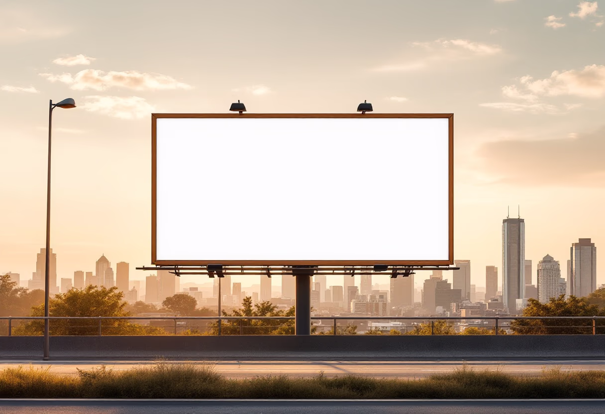 image of billboard advertisement (for a digital marketing & advertising agency)