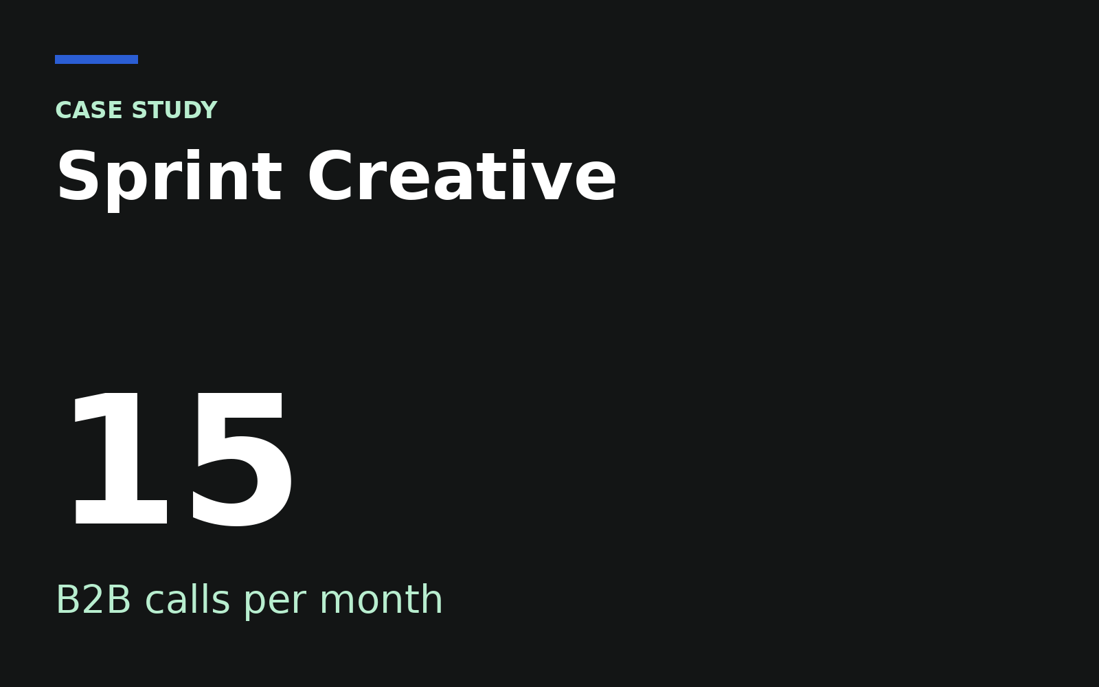 Sprint Creative case study