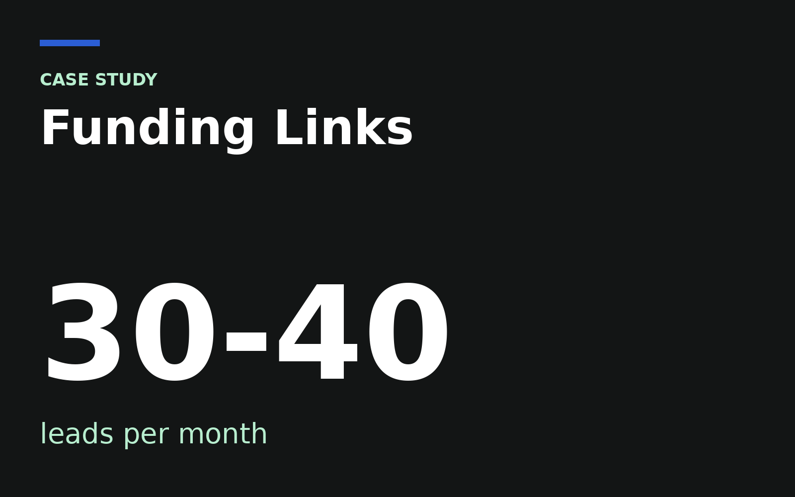 Funding Links case study