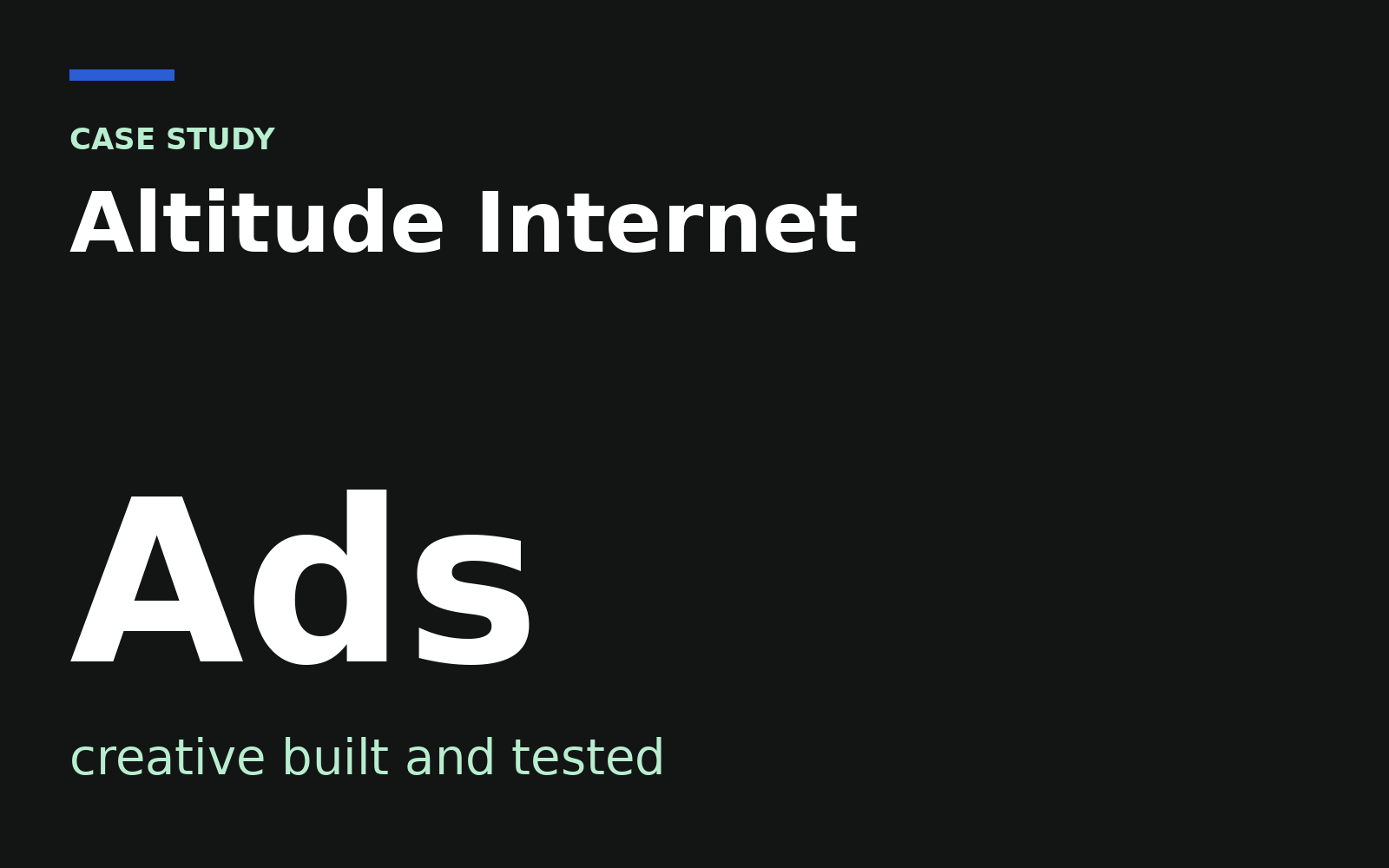 Altitude Internet case study