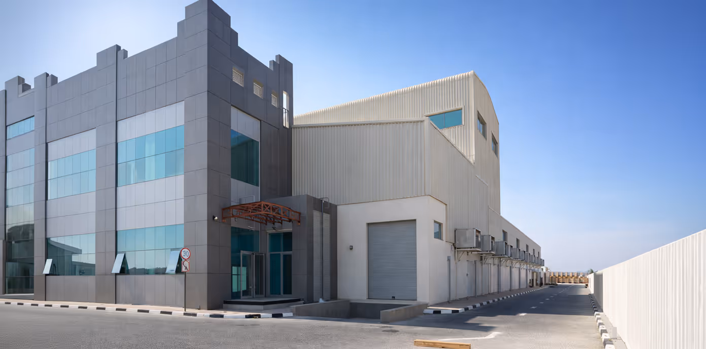 Cristal Plastic Factory industrial facility with complete design, supply, and installation of high-performance building systems ensuring manufacturing efficiency, operational safety, and compliance with industrial standards in the UAE
