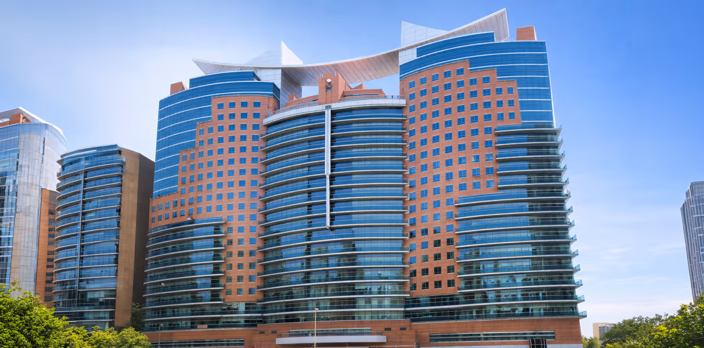 Khalidiya Towers high-rise commercial and residential complex with advanced external system installations enhancing building safety, operational performance, and modern architectural aesthetics in Abu Dhabi, UAE