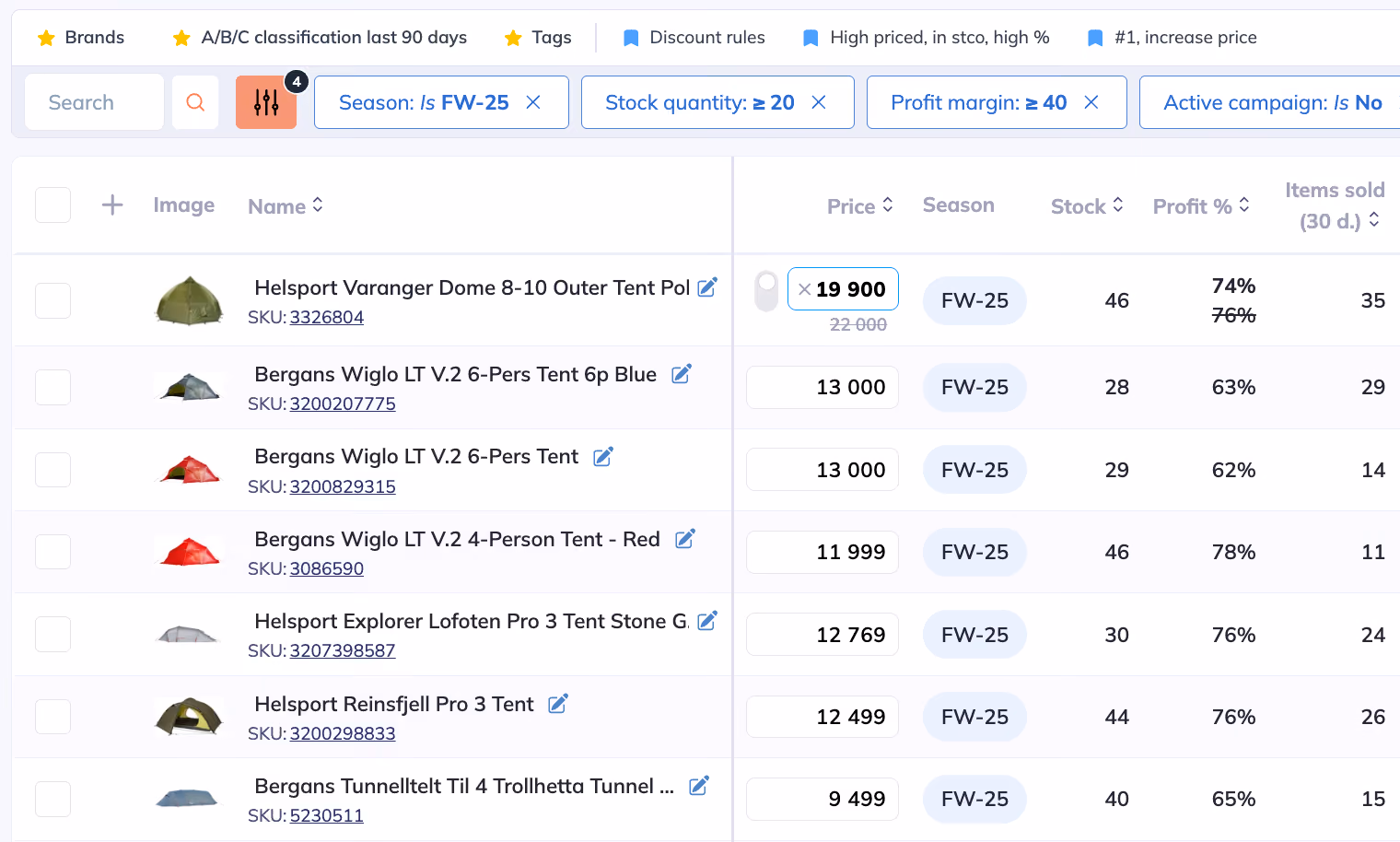 Reprice platform bringing pricing information together in one view