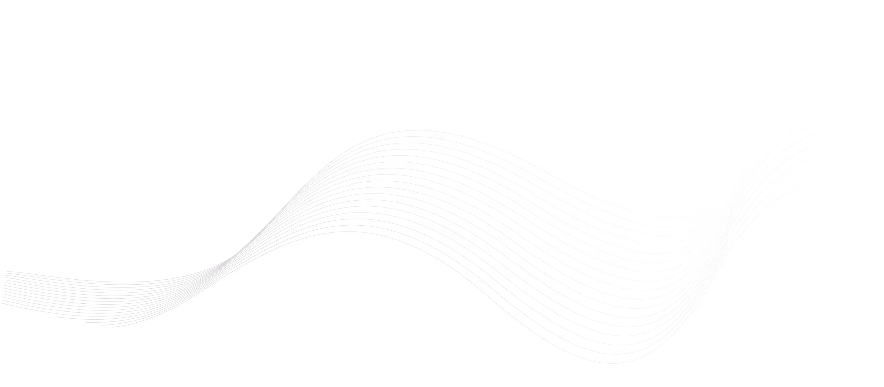 White curved parallel lines forming a smooth wave pattern on a black background.