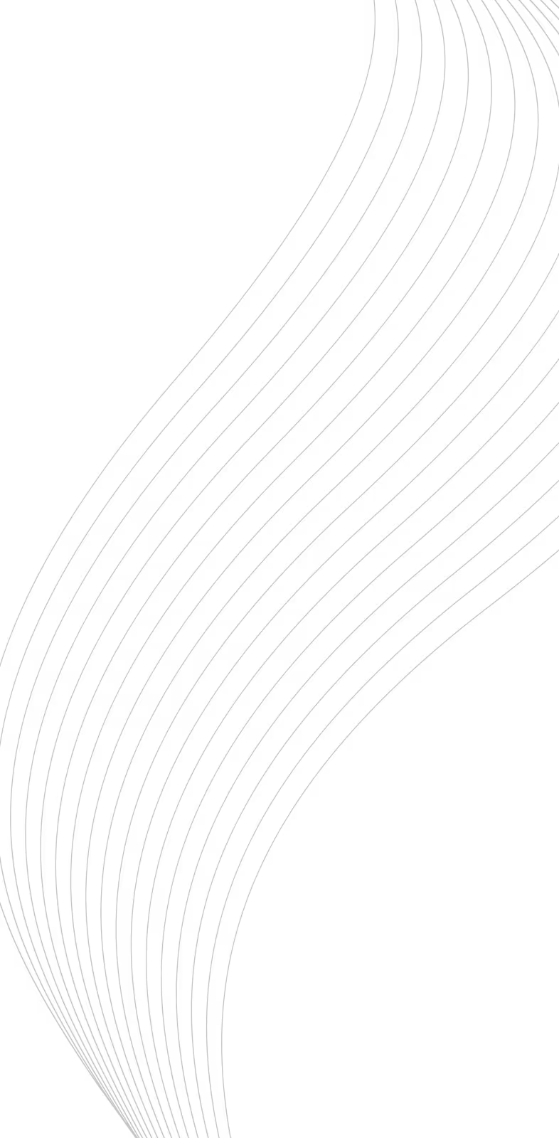 Black background with a pattern of curved, parallel gray lines forming an abstract wave shape.