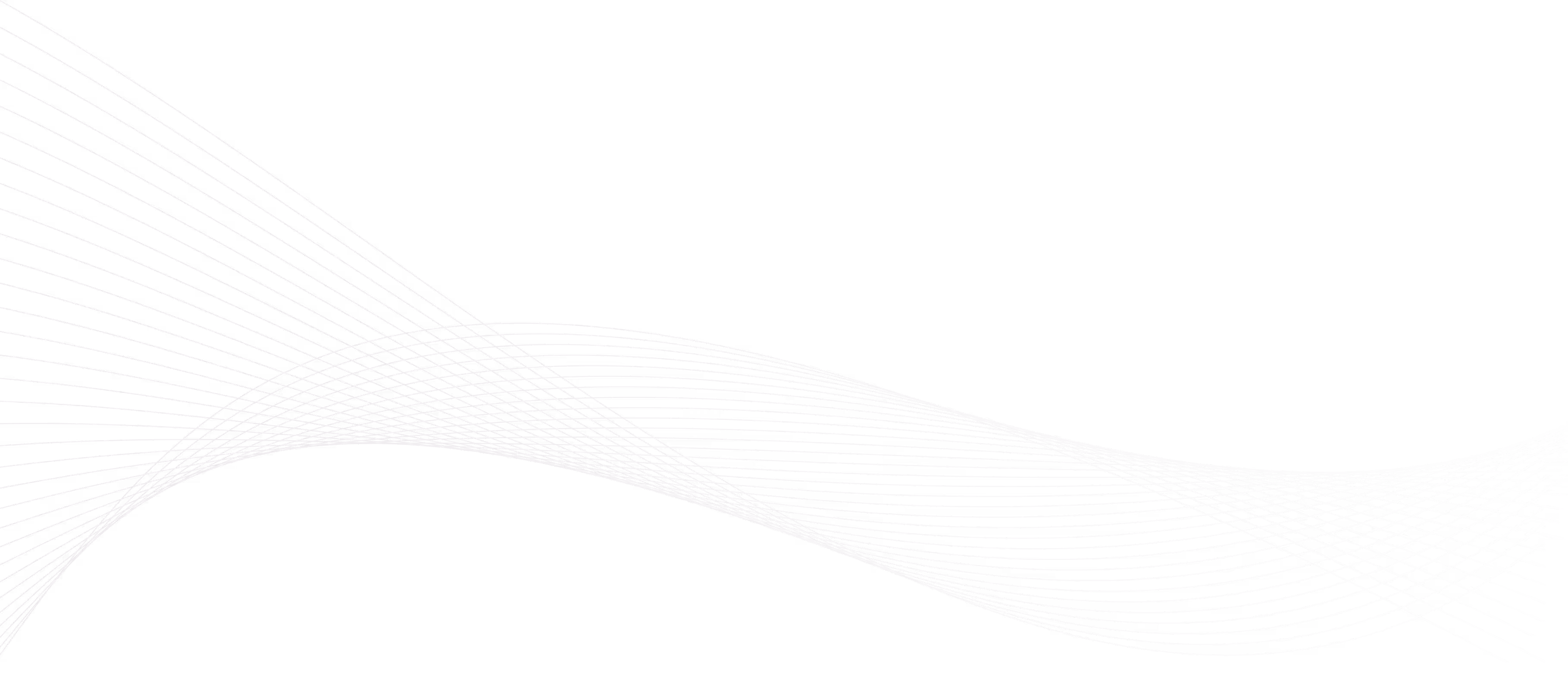 Abstract pattern of white curved intersecting lines on a black background forming wave-like shapes.