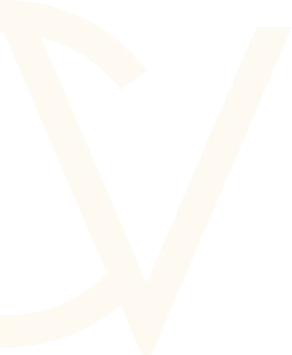 Filigrane décoratif du monogramme CV pour le cabinet d'avocats.