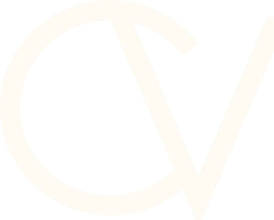 Monogramme CV en arrière-plan du site du cabinet d'avocats.